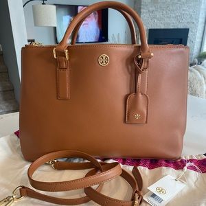 Tory Burch Robinson Double Zip Tote